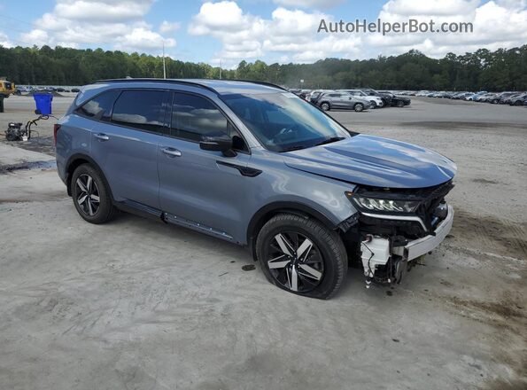 5XYRL4LC9NG131795 2022 KIA SORENTO Blue Передня права чверть