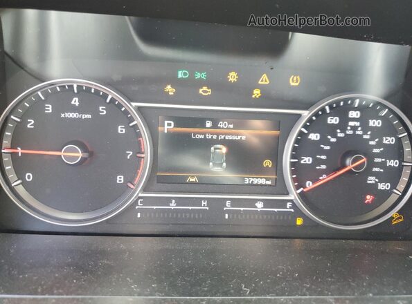 5XYRL4LC9NG131795 2022 KIA SORENTO Blue Вид щитка приладів