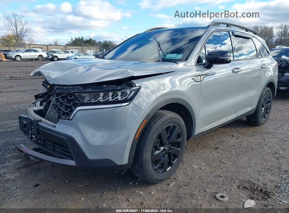 5XYRLDLC2NG071388 2022 KIA SORENTO Серый Передняя левая четверть