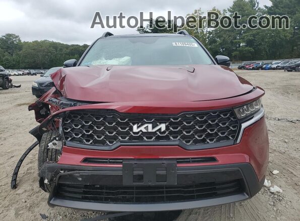 5XYRLDLC7NG133092 2022 KIA SORENTO Red Դիմացի տեսք