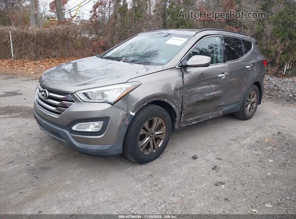 5XYZU3LB8GG313778 2016 HYUNDAI SANTA FE SPORT Коричневый Передняя левая четверть