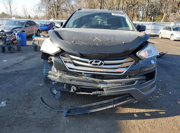 5XYZUDLB8GG306268 2016 HYUNDAI SANTA Black Вид спереду