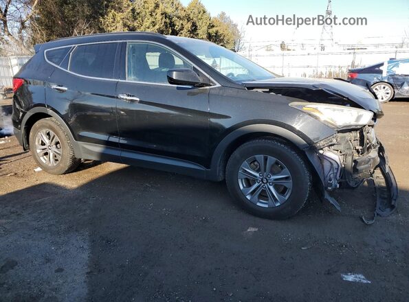 5XYZUDLB8GG306268 2016 HYUNDAI SANTA Black Передня права чверть
