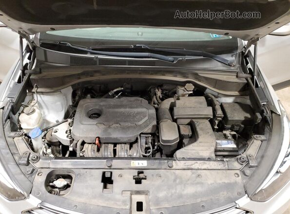 5XYZUDLBXJG522601 2018 HYUNDAI SANTA Silver Widok komory silnika