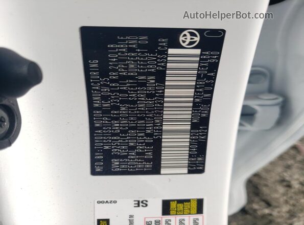 5YFB4MDE2TP371407 2026 TOYOTA LL White Engine compartment view