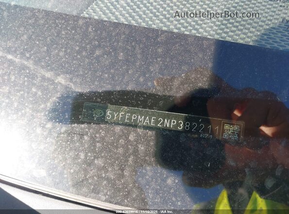 5YFEPMAE2NP382211 2022 TOYOTA LL Dark Blue Вид підкапотного простору