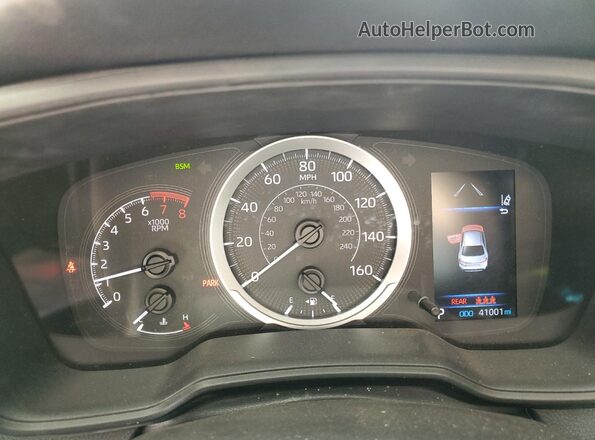 5YFVPMAE9NP334804 2022 TOYOTA LL Blue Vista del cuadro de instrumentos
