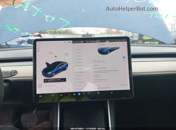 5YJ3E1EA3LF740749 2020 TESLA MODEL 3 Blue 
