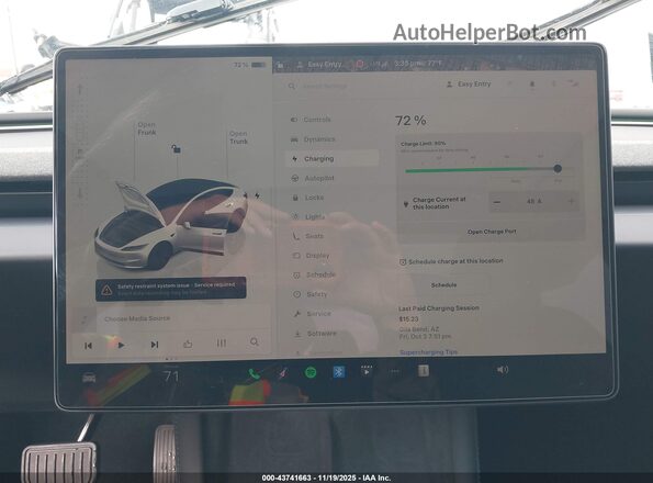 5YJ3E1EA5RF830803 2024 TESLA MODEL 3 White 