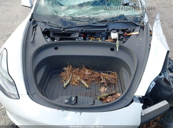 5YJ3E1EB0MF045316 2021 TESLA MODEL 3 White Rear view