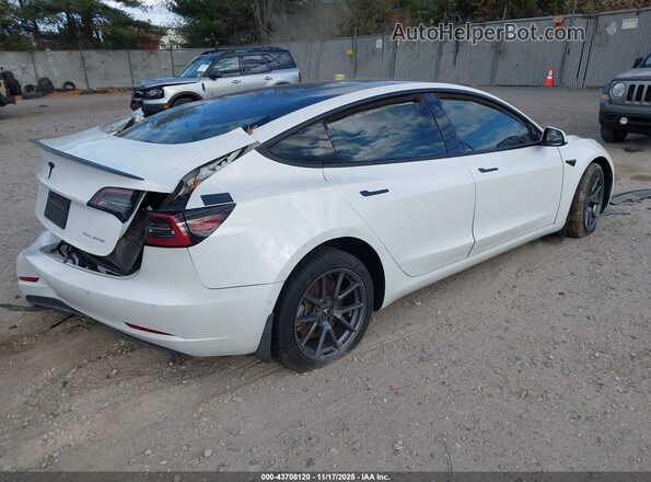 5YJ3E1EB0MF045316 2021 TESLA MODEL 3 White Rear right