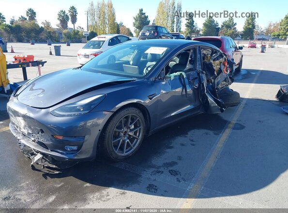5YJ3E1EB0MF999077 2021 TESLA MODEL 3 Gray Передня ліва чверть