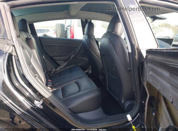 5YJ3E1EB0NF124955 2022 TESLA MODEL 3 Black Widok naklejki z numerem VIN