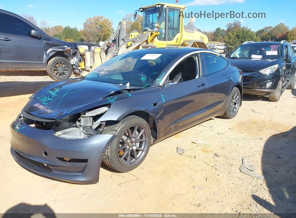 5YJ3E1EB0NF174464 2022 TESLA MODEL 3 Gray Vista tres cuartos delantera izquierda