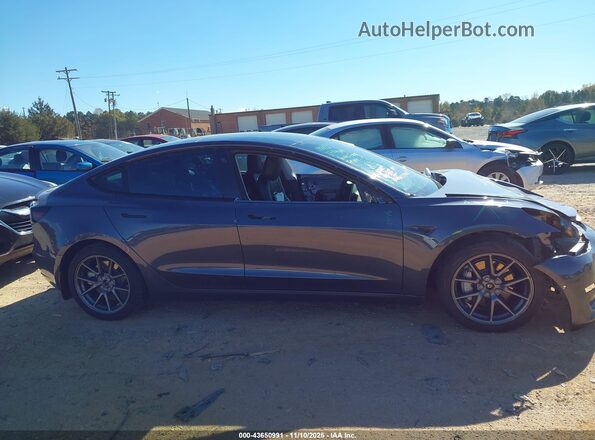 5YJ3E1EB0NF174464 2022 TESLA MODEL 3 Gray Vista interior trasera