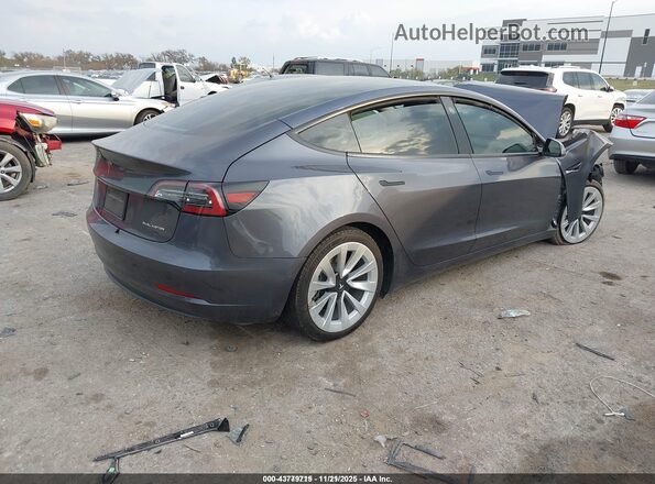 5YJ3E1EB0NF186565 2022 TESLA MODEL 3 Black Rear right