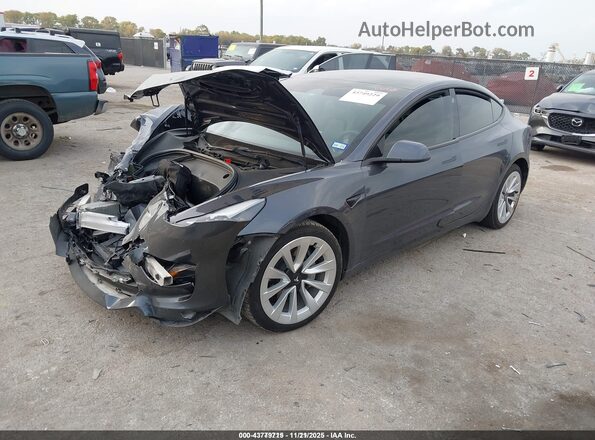 5YJ3E1EB0NF186565 2022 TESLA MODEL 3 Black Front left