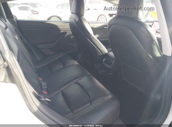 5YJ3E1EB0NF194746 2022 TESLA MODEL 3 White Vista de la etiqueta del VIN