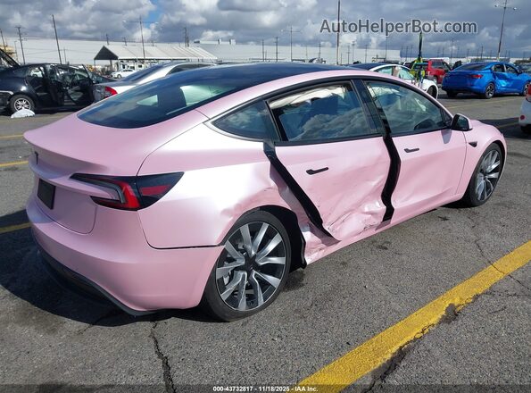5YJ3E1EB0RF824254 2024 TESLA MODEL 3 Pink Tył prawy