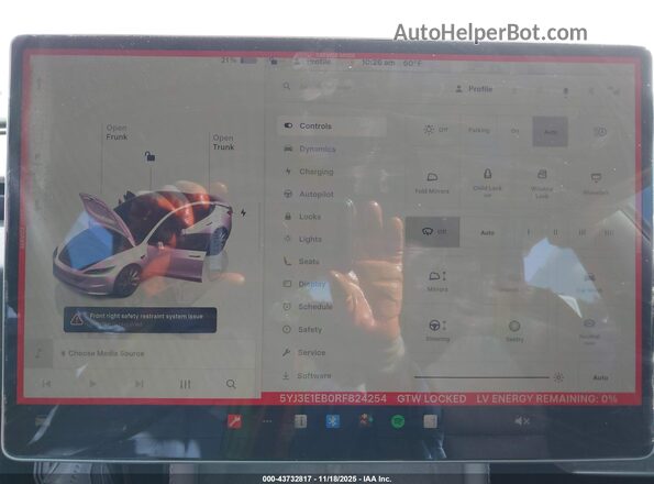 5YJ3E1EB0RF824254 2024 TESLA MODEL 3 Pink 