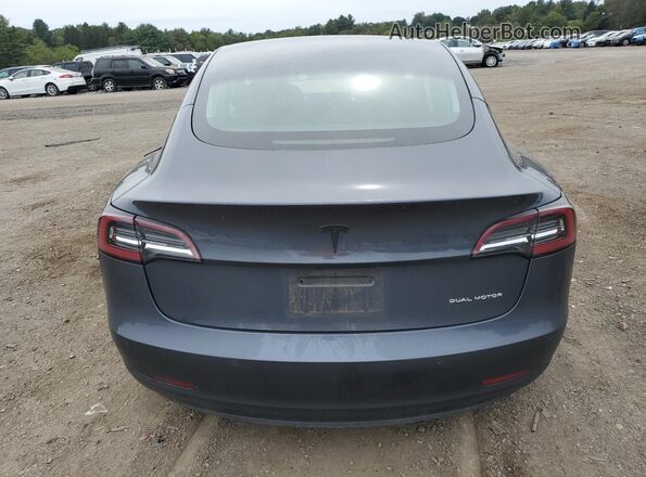 5YJ3E1EB1NF165109 2022 TESLA MODEL Gray Vista trasera