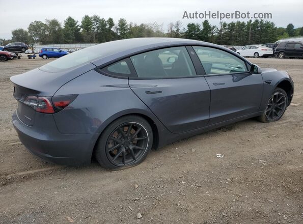 5YJ3E1EB1NF165109 2022 TESLA MODEL Gray Trasero derecho