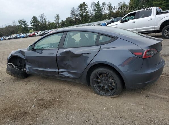 5YJ3E1EB1NF165109 2022 TESLA MODEL Gray Trasero izquierdo