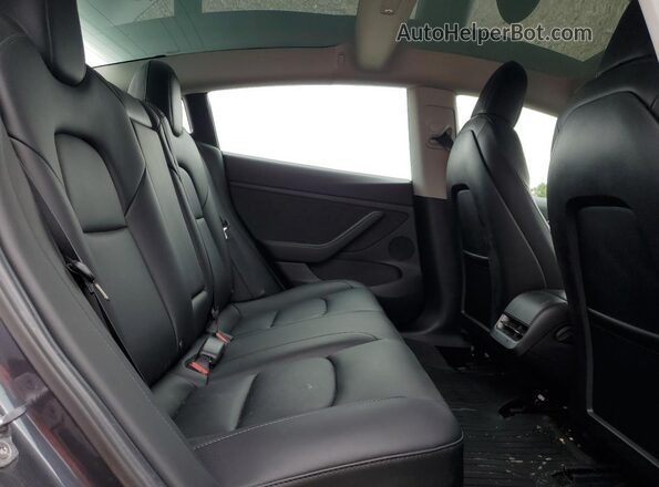 5YJ3E1EB1NF165109 2022 TESLA MODEL Gray Vista de los asientos traseros