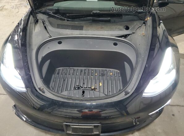 5YJ3E1EB2NF195560 2022 TESLA MODEL Черный Вид подкапотного пространства
