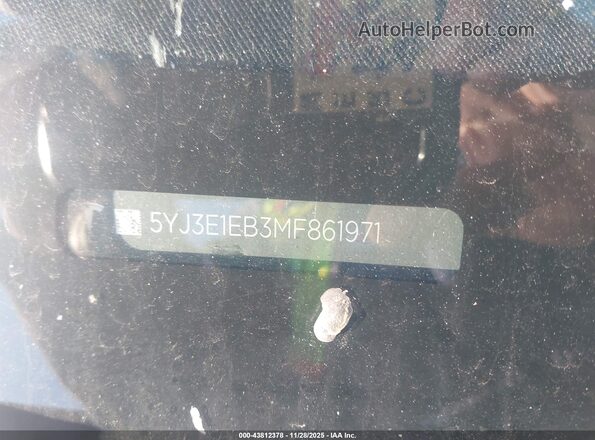 5YJ3E1EB3MF861971 2021 TESLA MODEL 3 Gray 