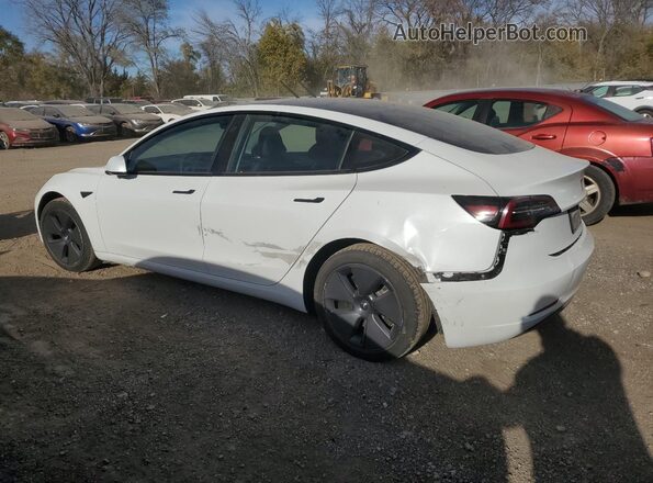 5YJ3E1EB4NF126496 2022 TESLA MODEL White Trasero izquierdo
