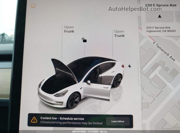 5YJ3E1EB4NF182955 2022 TESLA MODEL 3 White 