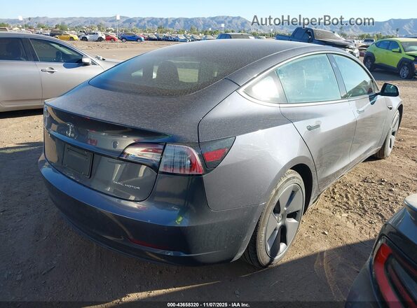5YJ3E1EB4NF207000 2022 TESLA MODEL 3 Серый Задняя правая четверть