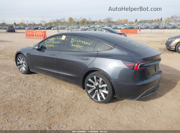 5YJ3E1EB4RF758808 2024 TESLA MODEL 3 Gray Задня ліва чверть