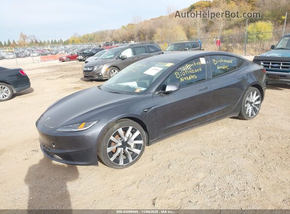 5YJ3E1EB4RF758808 2024 TESLA MODEL 3 Gray Передня ліва чверть