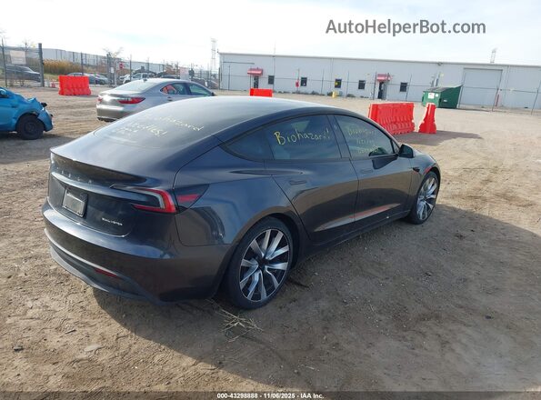 5YJ3E1EB4RF758808 2024 TESLA MODEL 3 Gray Задня права чверть