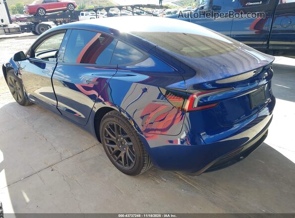 5YJ3E1EB4RF830476 2024 TESLA MODEL 3 Blue Trasero izquierdo
