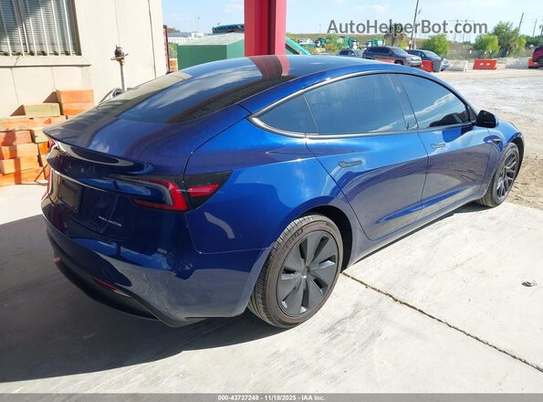 5YJ3E1EB4RF830476 2024 TESLA MODEL 3 Blue Trasero derecho