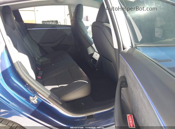 5YJ3E1EB4RF830476 2024 TESLA MODEL 3 Blue Vista de la etiqueta del VIN