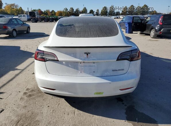 5YJ3E1EB5JF092255 2018 TESLA MODEL White Vista trasera