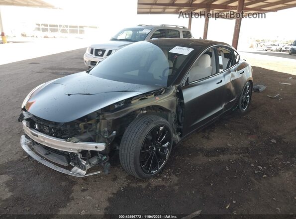 5YJ3E1EB6KF391870 2019 TESLA MODEL 3 Черный Передняя левая четверть