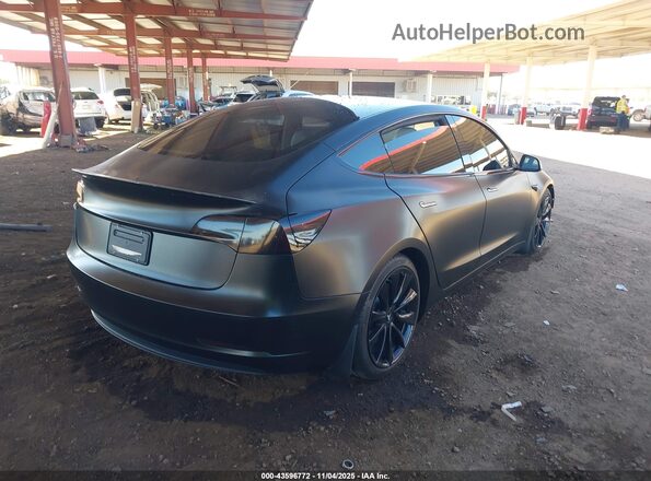 5YJ3E1EB6KF391870 2019 TESLA MODEL 3 Черный Задняя правая четверть