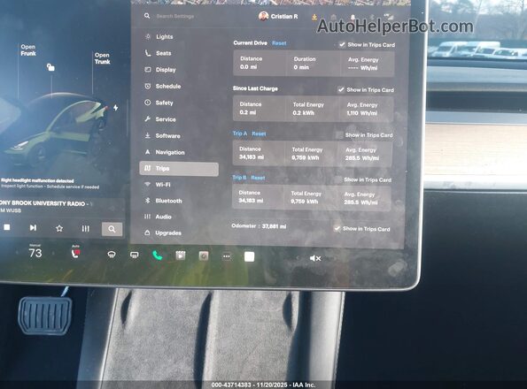 5YJ3E1EB6NF226910 2022 TESLA MODEL 3 Зеленый Вид задних сидений