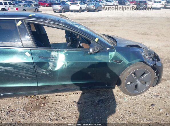 5YJ3E1EB6NF226910 2022 TESLA MODEL 3 Зеленый Вид спереди