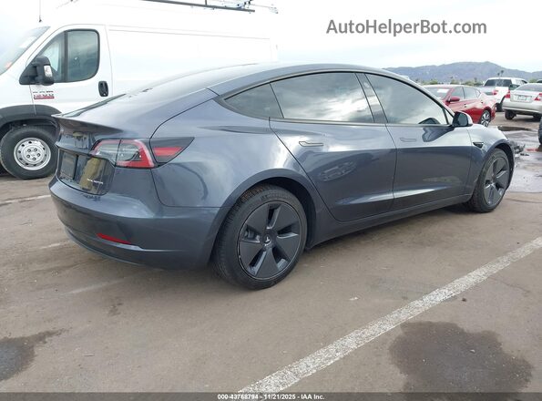 5YJ3E1EB7NF332363 2022 TESLA MODEL 3 Gray Задня права чверть