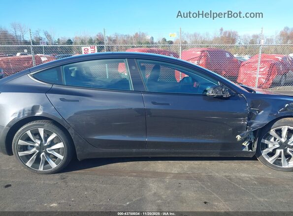 5YJ3E1EB7RF827409 2024 TESLA MODEL 3 Gray Widok wnętrza 360 stopni