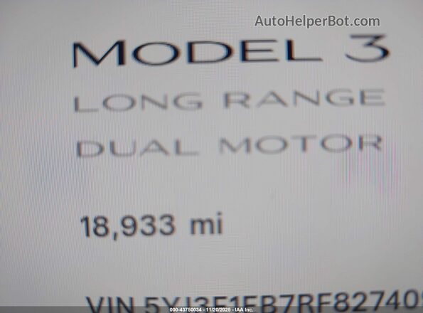 5YJ3E1EB7RF827409 2024 TESLA MODEL 3 Gray 