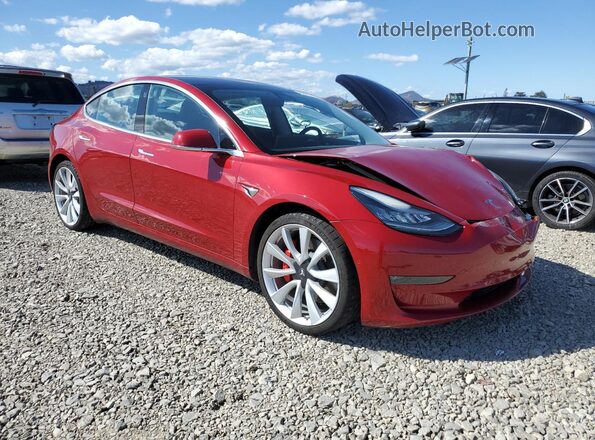 5YJ3E1EB8JF063199 2018 TESLA MODEL Red 