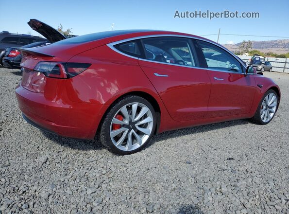 5YJ3E1EB8JF063199 2018 TESLA MODEL Red 