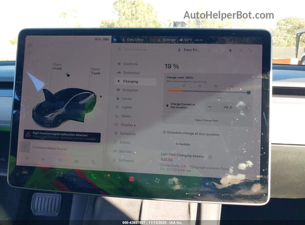 5YJ3E1EB8MF995925 2021 TESLA MODEL 3 Серый 